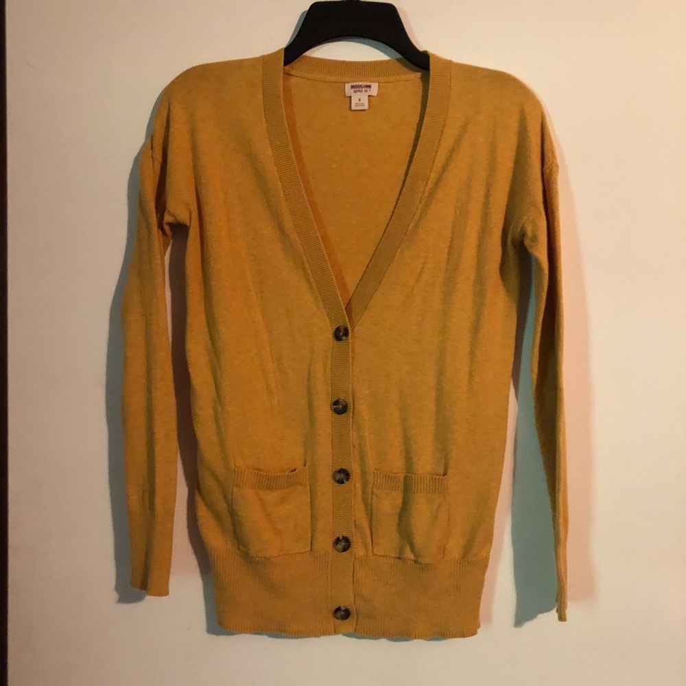 Mustard Mossimo cardigan